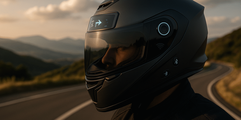 Smart-Helm Motorradfahren