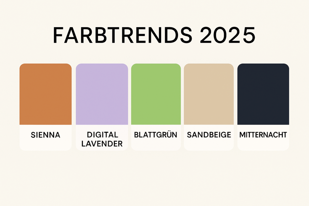 Verschiedene Farben für 2025