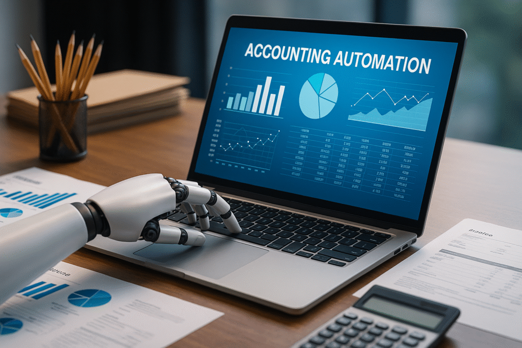 Buchhaltung der Zukunft: Fiktives Bild zur Buchhaltunsautomatisierung