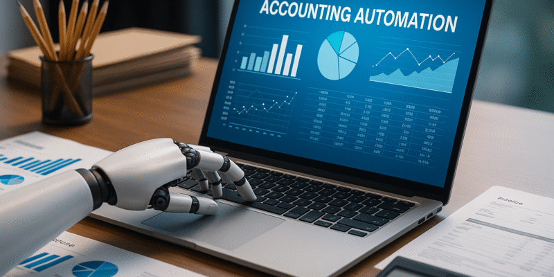 Buchhaltung der Zukunft: Fiktives Bild zur Buchhaltunsautomatisierung